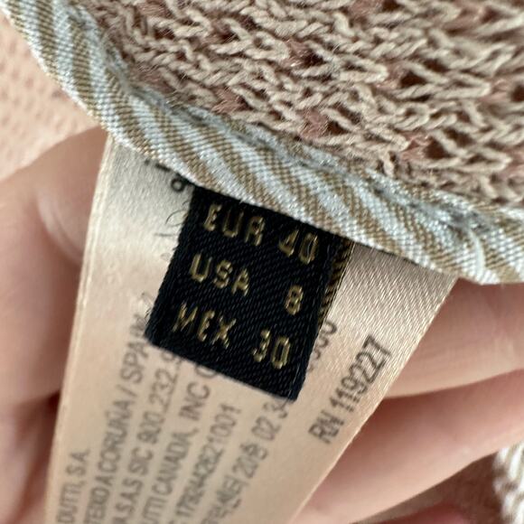 Massimo Dutti Dusty Pink Blazer Textured Woven One Button Size 8 US - Picture 6 of 11